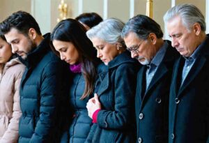 a family mourning the loss of a loved one